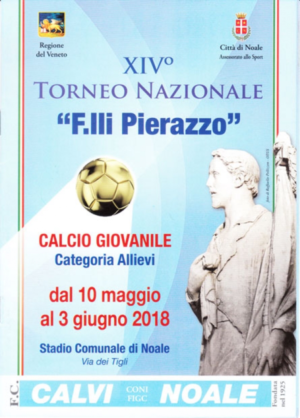XIV° Torneo Nazionale &quot;F.lli Pierazzo&quot; Allievi va alla Vigontina